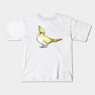 Bird - Cockatiel - Lutino Kids T-Shirt